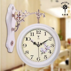 INSTOCK DOUBLE SIDE WALL HANGING CLOCK