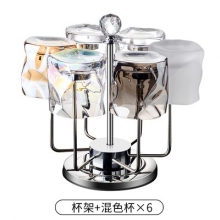 INSTOCK 6PCS GLASS CUP + STAND