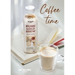 Mr Brown Pure Cold Brew Latte Coffee 490ml