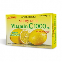 Suplemen Kesehatan Vitamin 1000mg Lemon 6Sachet @4g