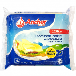 ANCHOR PROCESSED CHEDDAR CHEESE SLICES