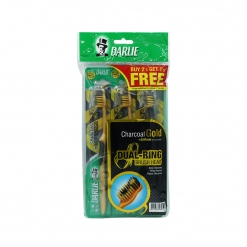 DARLIE Buy 2 Get 1 Free Charcoal Gold Dual-Ring Brush Head Deep Cleansing Helps Remove Plaque Effectively