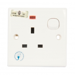 SUM-13A Single Switch Socket With Neon PC-113N