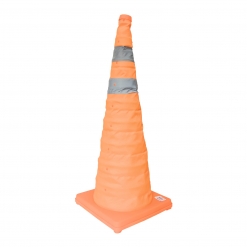 HB-007 RETRACTABLE TRAFFIC CONE WITH 2 REFLECTIVE TAPE